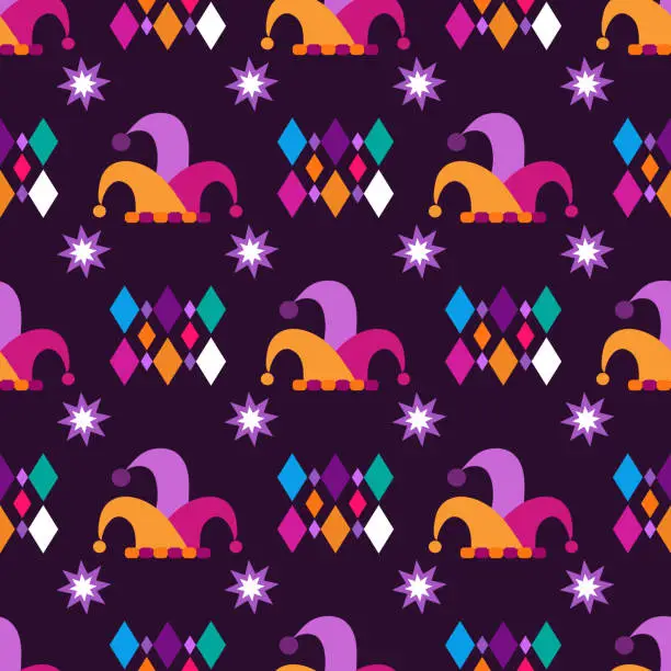 Vector illustration of Carnival pattern 9