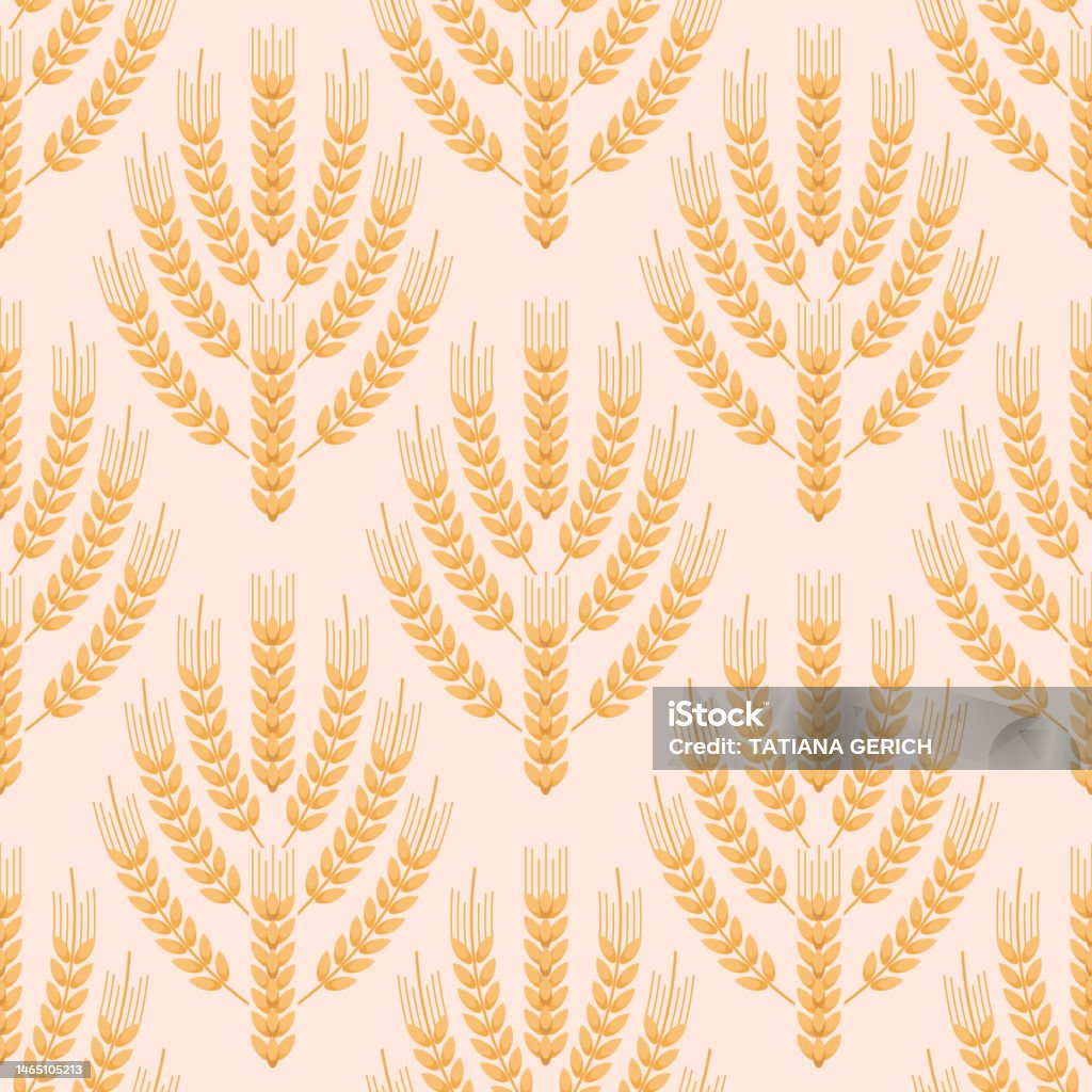 Wheat Pattern 4 Stock Illustration - Download Image Now - Abstract ...