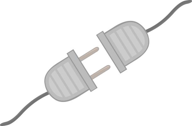 ilustrações, clipart, desenhos animados e ícones de ilustração vetorial do plugue e do soquete - network connection plug