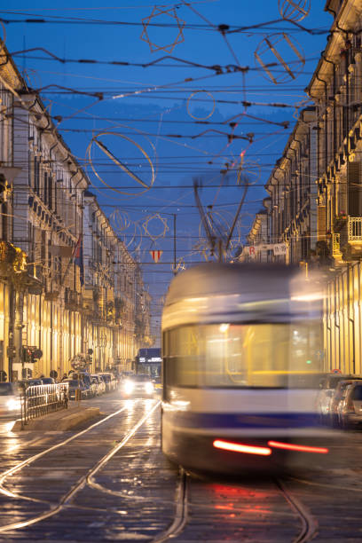 istock Turin city street tram 1465122053