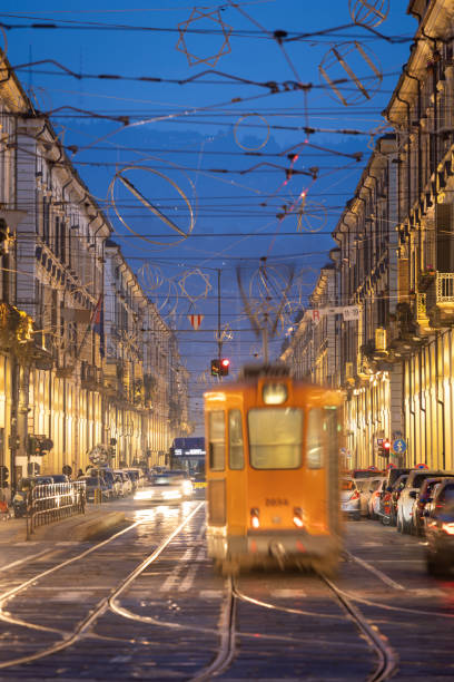 istock Turin city street tram 1465122054