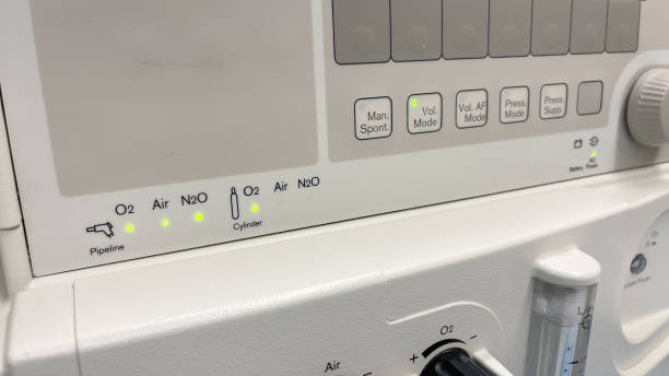 istock Anesthesia Machine in the Operating room with oxygen 1465126212