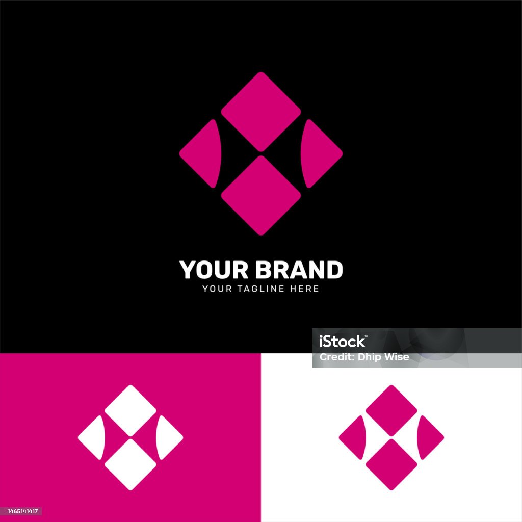 Unique Simble Simple Minimalist Modern Unique Logo Design Stock Illustration ...