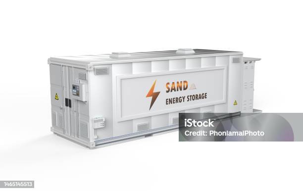 Sand Storage Unit Energy Storage System Or Battery Container Unit With Sand Power Stock ...