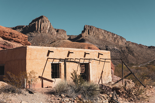 Yuma, AZ, USA - Nov 25, 2021: The Muggins Mountain Peak Trail