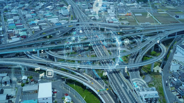 istock Transportation and technology concept. ITS (Intelligent Transport Systems). Mobility as a service. 1465155851