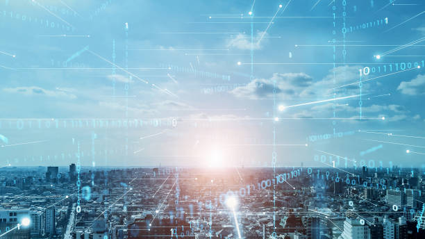 istock Smart city and communication network concept. 5G. LPWA (Low Power Wide Area). Wireless communication. 1465155906