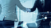 Business network concept. Teamwork. Partnership. Human resources.