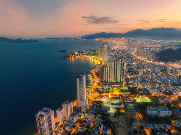 istock Drone view panorama Nha Trang city 1465176237