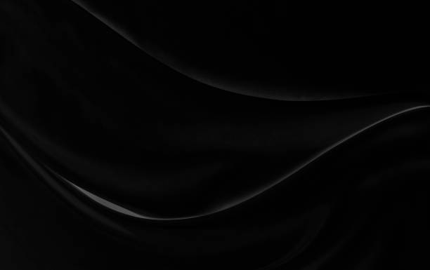 istock Black gray satin dark fabric texture luxurious shiny that is abstract silk cloth background with patterns soft waves blur beautiful. 1465183151