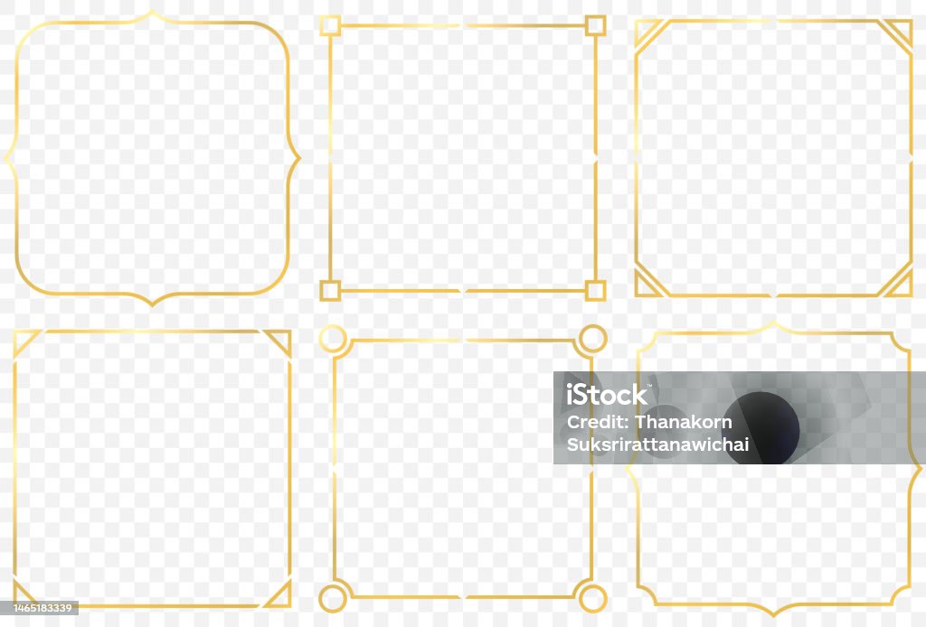 Photo Frame Elements Frame Decorative Elements Stock Illustration - Download Image Now ...