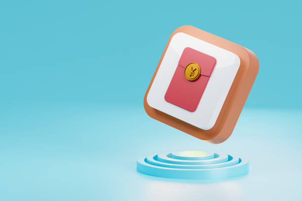 istock 3D rendering of internet icon on podium 1465193984