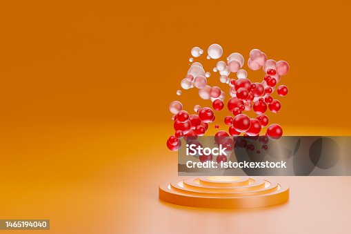 istock Abstract 3D background, digital technology concept, 3D illustrations rendering 1465194040