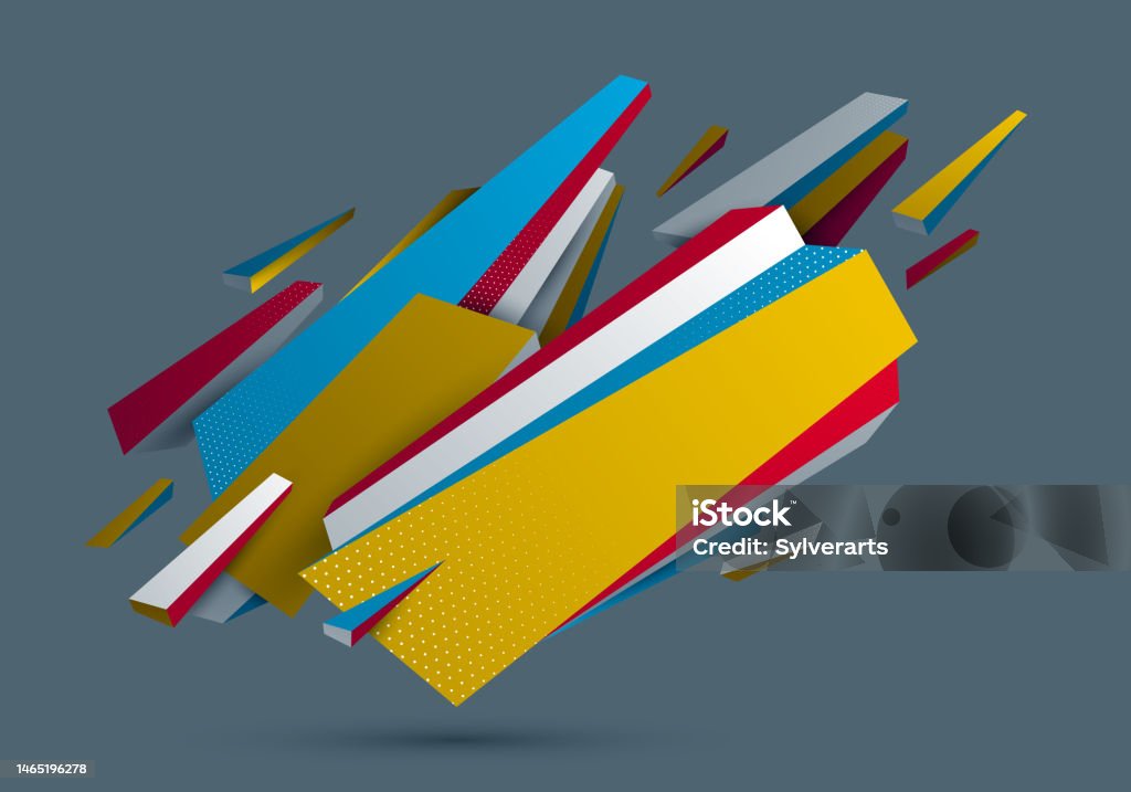 Abstract Form Vector Low Poly Abstract Form Vector Future Shape Design Polygonal Art ...