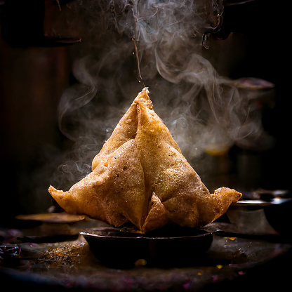 Food Photography of Tasty Samosa Bringing out the irresistible flavors