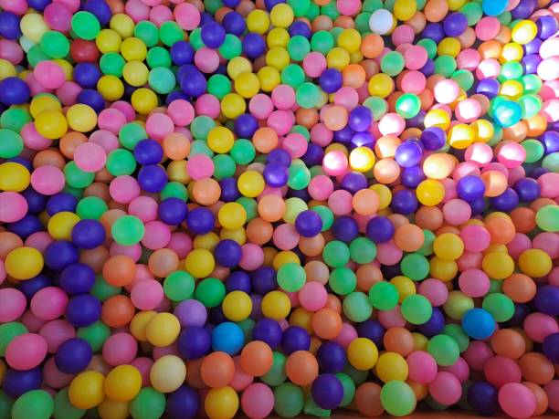 istock High Angle Colorful Balls In Pool. Colourful play balls 1465217681
