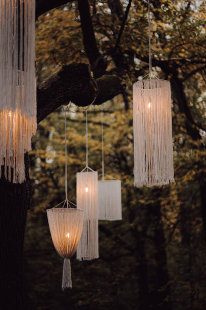 istock Beautifully designed wedding ceremony in the forest 1465221136