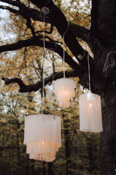 istock Beautifully designed wedding ceremony in the forest 1465221148