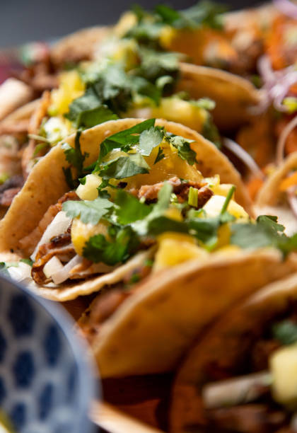 istock Vertical shot of delicious fresh tacos 1465226914