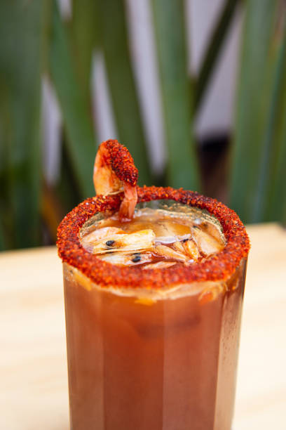 istock Vertical shot of a Mexican beer cocktail mix 1465227924