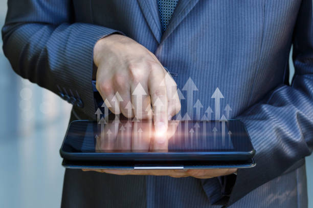istock Profit growth concept development and business success. 1465228955