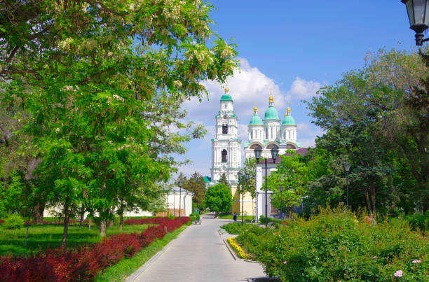 Astrakhan Kremlin. Church and bell tower.