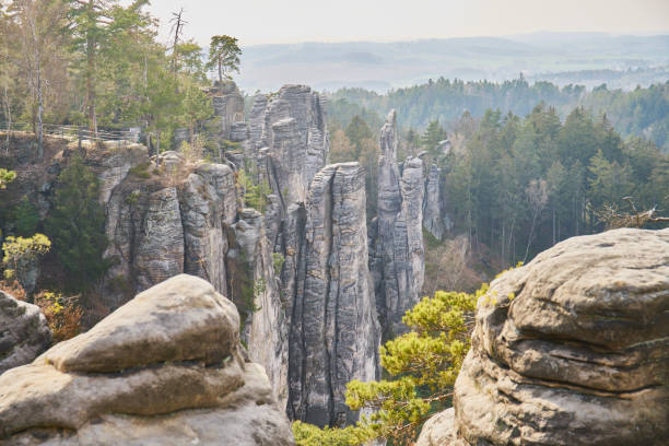 istock Sandstone rock formations in Prachovske skaly 1465233061