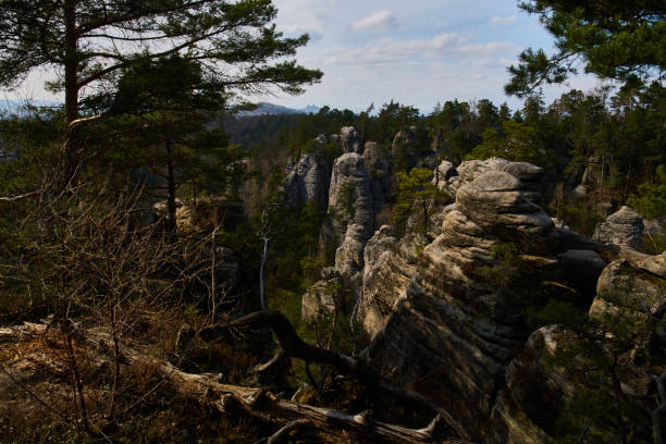 istock Sandstone rock formations in Prachovske skaly 1465233070