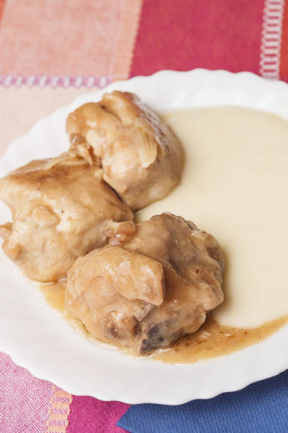 istock Vertical shot of delicious chicken with mashed potatoes 1465235336