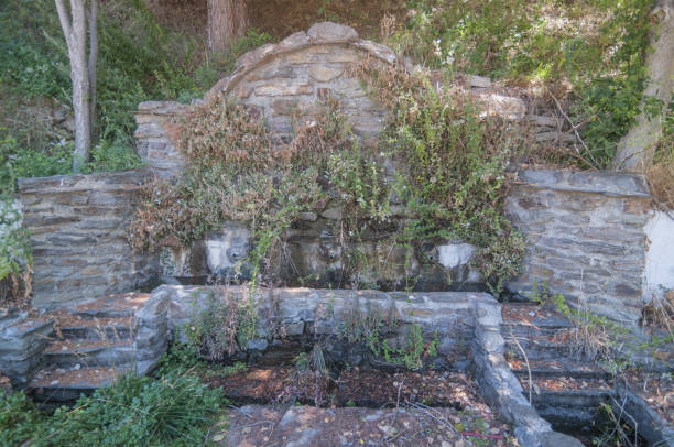 istock Old brick wall arch covered with greenery in Alpujarra, Granada 1465235803