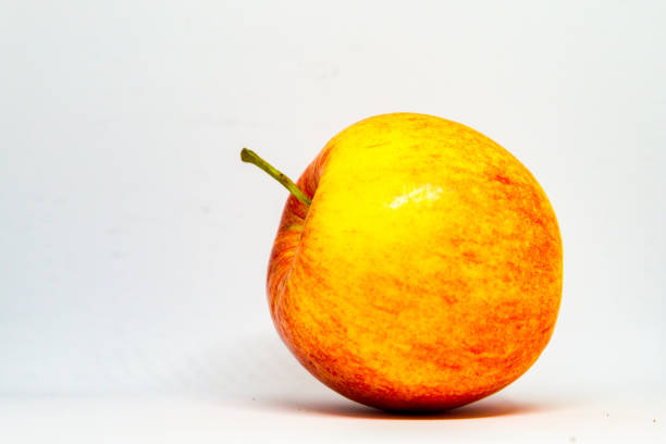 The beautiful Lucy Glo apple, with a pinkish-red interior and yellow / pink exterior.  Tart and sweet, and lovely to look at.