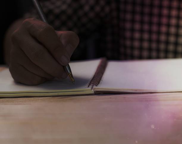istock close up writing with copy space, note and memory of life concept 1465239273