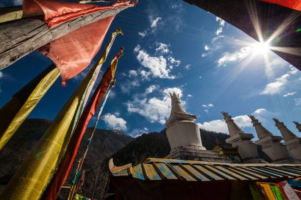 istock Low angle shot of Kathmandu valley, Kailash kora 1465245861
