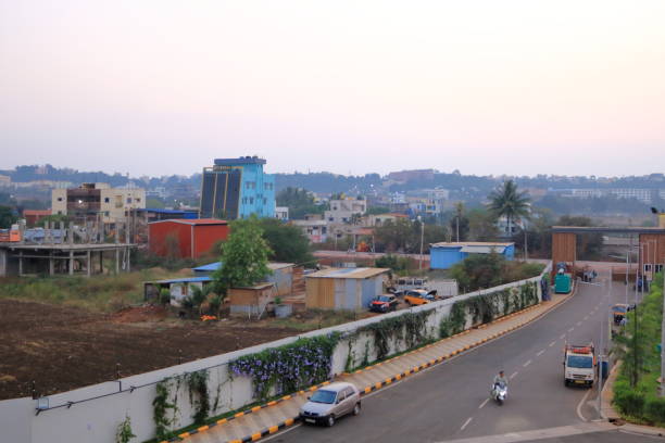 Aerial shot of Bengaluru urban area