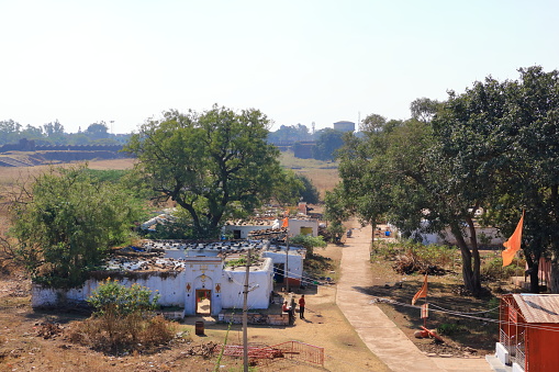 December 18 2022 - Bidar, Karnataka in India: poor people living at the area of the Bidar Fort