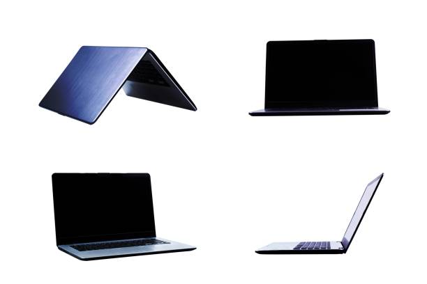 istock set of laptop, notebook with black screen isolated on white background d 1465250666