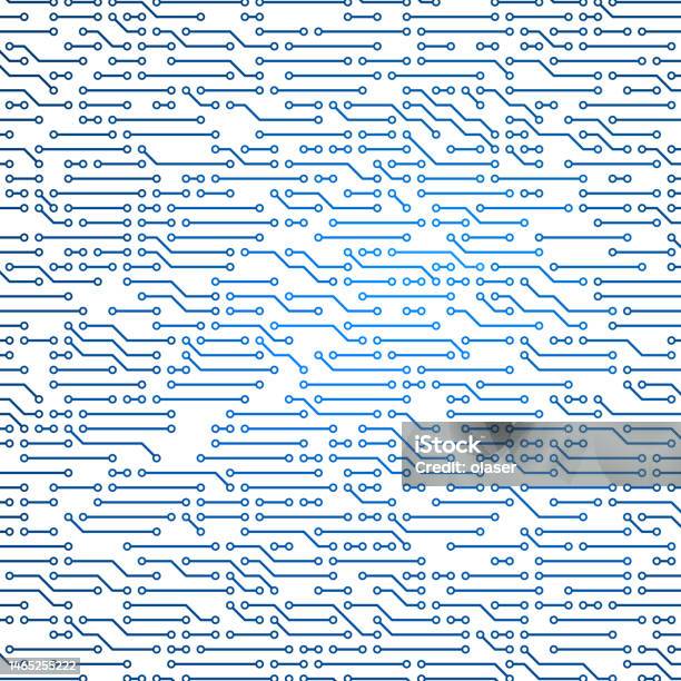 Wire Pattern Electronic Blue Wires On Circuit Board Electronics Background Pattern Stock ...