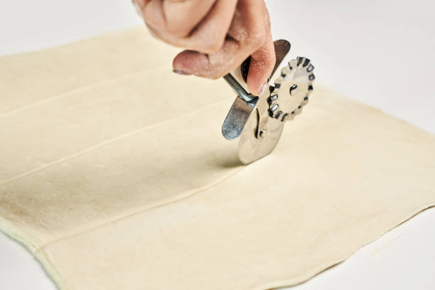 istock Process of making homemade pumpkin croissant rolls 1465256169