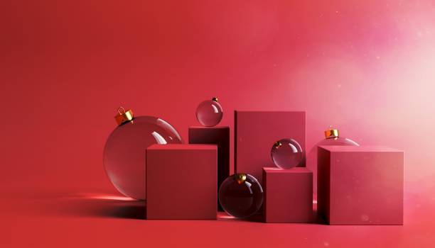 istock product stand with christmas balls around 1465260424