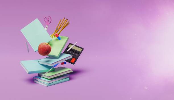 Back to school background concept stock photo