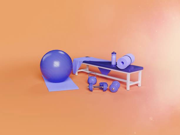 istock gym equipment on minimal background 1465272048