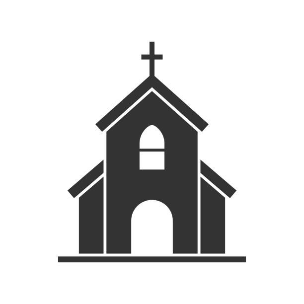 Church Icon Vector Design. Scalable to any size. Vector illustration EPS 10 file. chapel illustrations stock illustrations