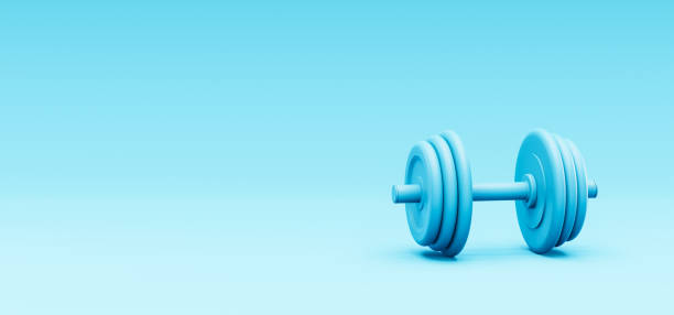 istock 3D Illustration. Weight dumbbell on an isolated background. 1465286283