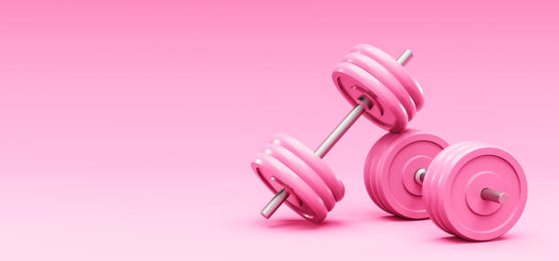 istock 3D Illustration. Weight dumbbell on an isolated background. 1465286285