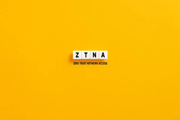istock White letter blocks on yellow background with the acronym ZTNA zero trust network access. 1465286714