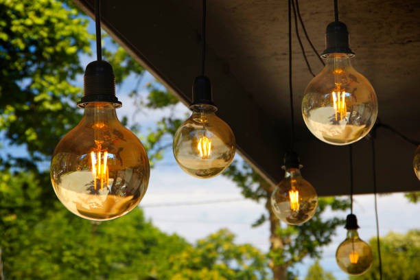 istock Several light bulbs used in street decor. 1465292935