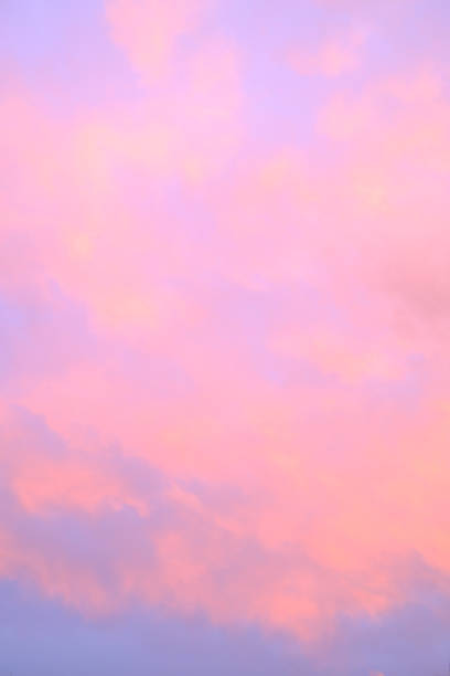 full frame view of wispy clouds up in the sky during sunset hour in Naples Florida USA