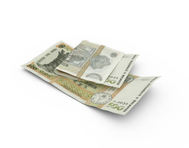 istock 3D rendering of Double Moldovan leu notes isolated on white background 1465307193