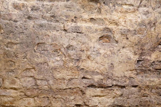 istock Old wall of brick and clay 1465307907