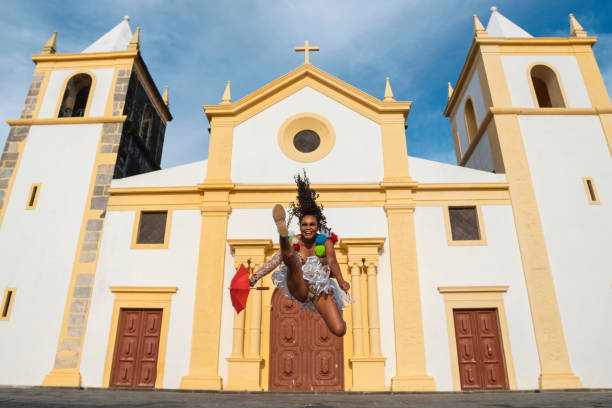 istock Frevo dancer at the Brazilian Carnival 1465314203